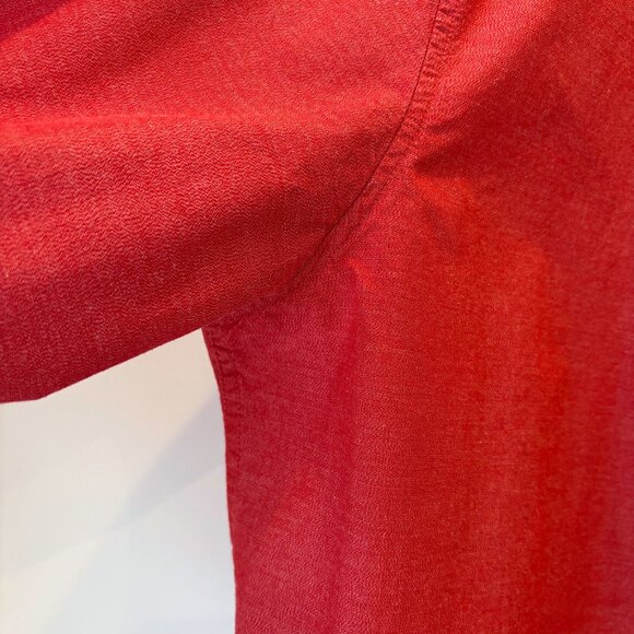 Denver Hayes Untucked warm red button down shirt - Picture 3 of 6